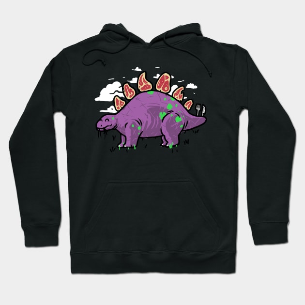 Steakosaurus Hoodie by jonah block